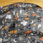 Cozy Halloween Queen Comforter Set - 7 Pieces