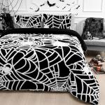 Spooky Spider Web Queen Comforter Set