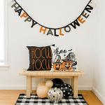 Halloween Pillow Covers Set of 4 for Fall
