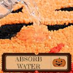 Halloween Pumpkin Bathroom Rugs - Non-Slip & Washable