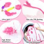 Pink Halloween Bath Mat - Ghost Non-Slip Rug