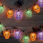 Skull String Lights for Halloween Decor 8.5Ft
