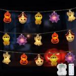 Halloween String Lights with Timer, Battery Operated