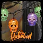 Skull String Lights for Halloween Decor 8.5Ft