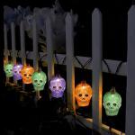 Skull String Lights for Halloween Decor 8.5Ft