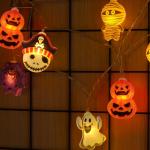 Halloween String Lights with Timer, Battery Operated