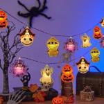Halloween String Lights with Timer, Battery Operated