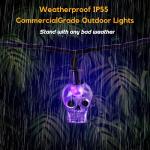 RECESKY 70 LED Purple Skull String Lights