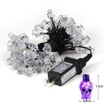 RECESKY 70 LED Purple Skull String Lights