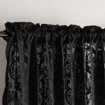 Black Lace Halloween Curtains for Gothic Decor 84