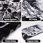 Black and White Gothic Skull Wall Tapestry
