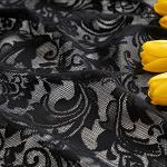 Black Lace Halloween Curtains for Gothic Decor 84