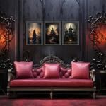 Set of 3 Halloween Canvas Art Prints