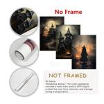 Set of 3 Halloween Canvas Art Prints