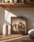 Cute Retro Ghost Art for Halloween Decor