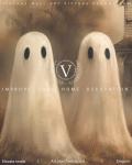 Cute Retro Ghost Art for Halloween Decor