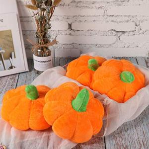 4-Pack Fluffy Pumpkin Plush Toys for Kids
