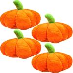 4-Pack Fluffy Pumpkin Plush Toys for Kids