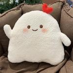 Cute Ghost Plush Pillow for Fun Room Decor