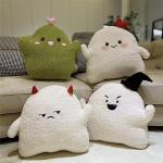 Cute Ghost Plush Pillow for Fun Room Decor