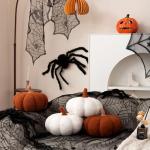 Pumpkin Shaped Throw Pillows for Halloween Decor