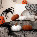 Pumpkin Shaped Throw Pillows for Halloween Decor