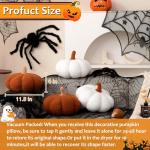 Pumpkin Shaped Throw Pillows for Halloween Decor