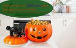 Halloween Cat Pumpkin Cookie Jar - Fun Storage