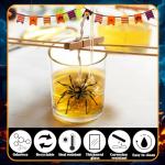 Halloween Glass Candle Jars with Cork Lids - 10 Pack