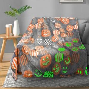 Cute Halloween Pumpkin Throw Blanket - 40"x60