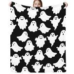 Funny Ghost Halloween Throw Blanket - Cozy 40x50 Inch