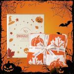 Cozy Pumpkin Maple Leaf Checkered Throw Blanket