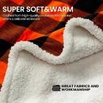 Halloween Sherpa Throw Blanket - Cozy Fuzzy Plaid