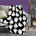 Funny Ghost Halloween Throw Blanket - Cozy 40x50 Inch