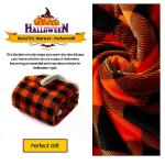 Halloween Sherpa Throw Blanket - Cozy Fuzzy Plaid