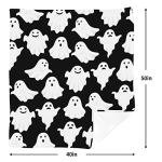 Funny Ghost Halloween Throw Blanket - Cozy 40x50 Inch