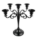 5-Candle Metal Candelabra for Home Decor