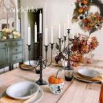 Candeldo Black Gothic Candelabra Set of 2