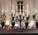5-Candle Metal Candelabra for Home Decor