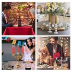 Black Matte 5-Arm Baby Candelabra for Home Decor