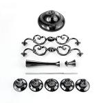 5-Candle Metal Candelabra for Home Decor