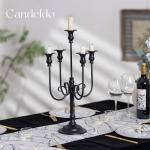 Candeldo Black Gothic Candelabra Set of 2