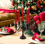 Black Matte 5-Arm Baby Candelabra for Home Decor