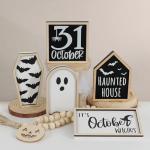 6PCS Halloween Tiered Tray Decor Set