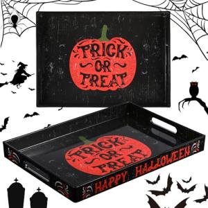 Halloween Decorative Serving Trays with Handles