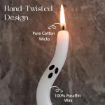 Cute Ghost Taper Candles - Halloween Decor Set