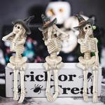 No-Evil Skeleton Figurines Halloween Decor Set of 3