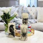 Halloween LED Flameless Candles with Spooky Designs