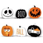 Reversible Halloween Tiered Tray Decorations, 3ct