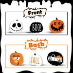 Reversible Halloween Tiered Tray Decorations, 3ct